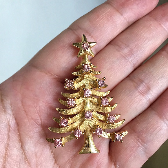 🖤Vtg EISENBERG ICE©️💕signed Christmas tree brooch - Picture 1 of 12